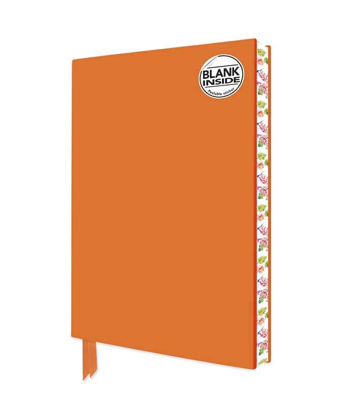 Orange Blank Artisan Notebook (Flame Tree Journals) by