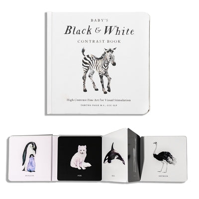 Baby's Black and White Contrast Book: High-Contrast Art for Visual Stimulation at Tummy Time by Paige, Tabitha