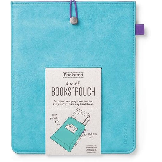Bookaroo Books & Stuff Pouch Teal and Purple