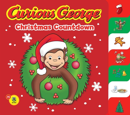Curious George Christmas Countdown Tabbed (Cgtv): A Christmas Holiday Book for Kids by Rey, H. A.