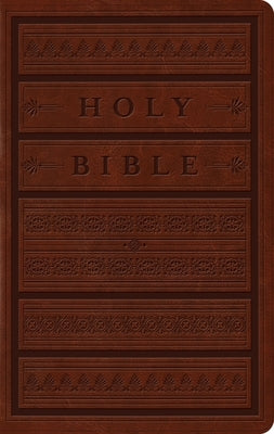 ESV Large Print Personal Size Bible (Trutone, Brown, Engraved Mantel Design) by Esv Bibles