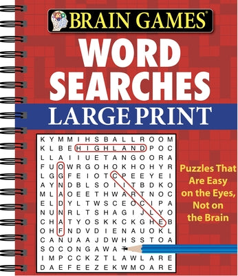 Brain Games - Word Searches - Large Print (Red) by Publications International Ltd