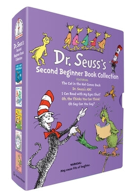Dr. Seuss's Second Beginner Book Boxed Set Collection: The Cat in the Hat Comes Back; Dr. Seuss's Abc; I Can Read with My Eyes Shut!; Oh, the Thinks Y by Dr Seuss