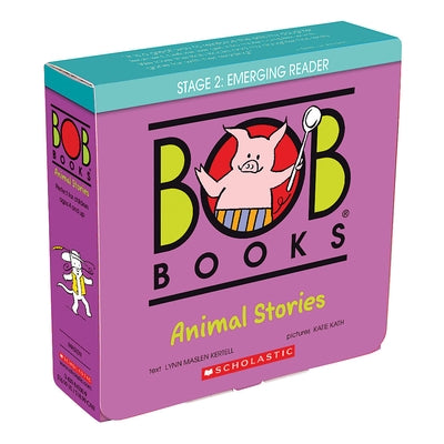Bob Books - Animal Stories Box Set Decodable Phonics Books, Ages 4 and Up, Kindergarten (Stage 2: Emerging Reader) by Kertell, Lynn Maslen