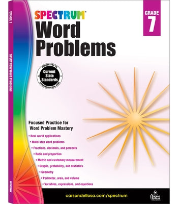 Word Problems, Grade 7: Volume 80 by Spectrum