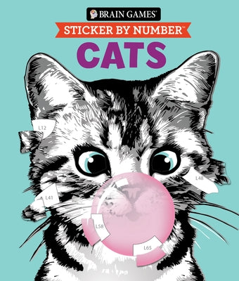 Brain Games - Sticker by Number: Cats (28 Images to Sticker): Volume 2 by Publications International Ltd