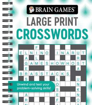Brain Games - Large Print Crosswords (Swirls) by Publications International Ltd