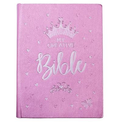 ESV My Creative Bible for Girls Faux Leather Hc, Pink Glitter by Christian Art Gifts