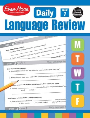 Daily Language Review, Grade 7 Teacher Edition by Evan-Moor Educational Publishers