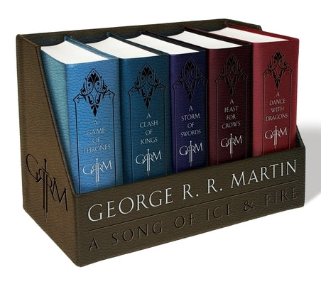 George R. R. Martin's a Game of Thrones Leather-Cloth Boxed Set (Song of Ice Andfire Series): A Game of Thrones, a Clash of Kings, a Storm of Swords, by Martin, George R. R.